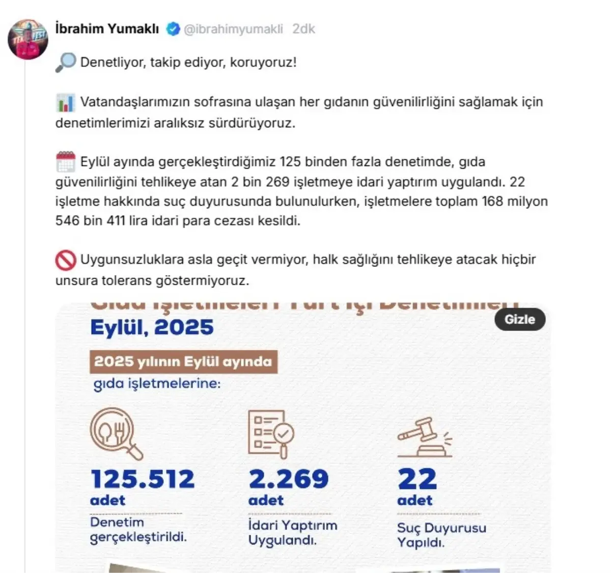 gida guvenligi denetimlerinde 168 milyon lira ceza xUbS5uBf