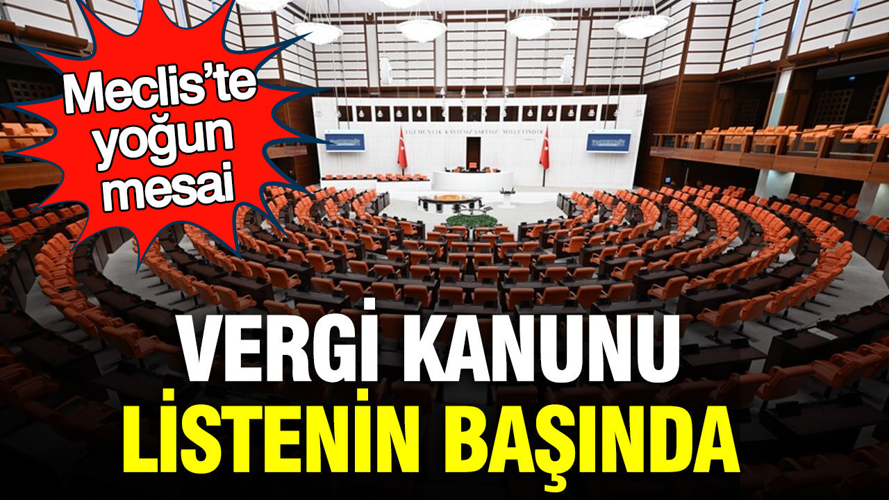 TBMM’de Vergi Düzenlemeleri Üzerine Yoğun Çalışmalar Başladı